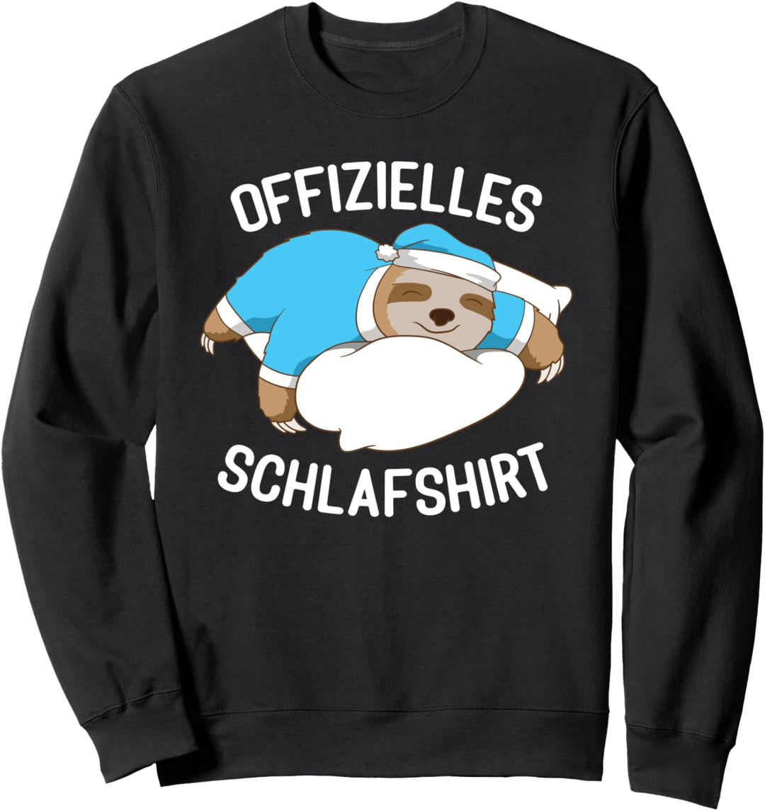 Faultier Sloth Mein Offizielles Schlafshirt Pyjama Faultier Sweatshirt