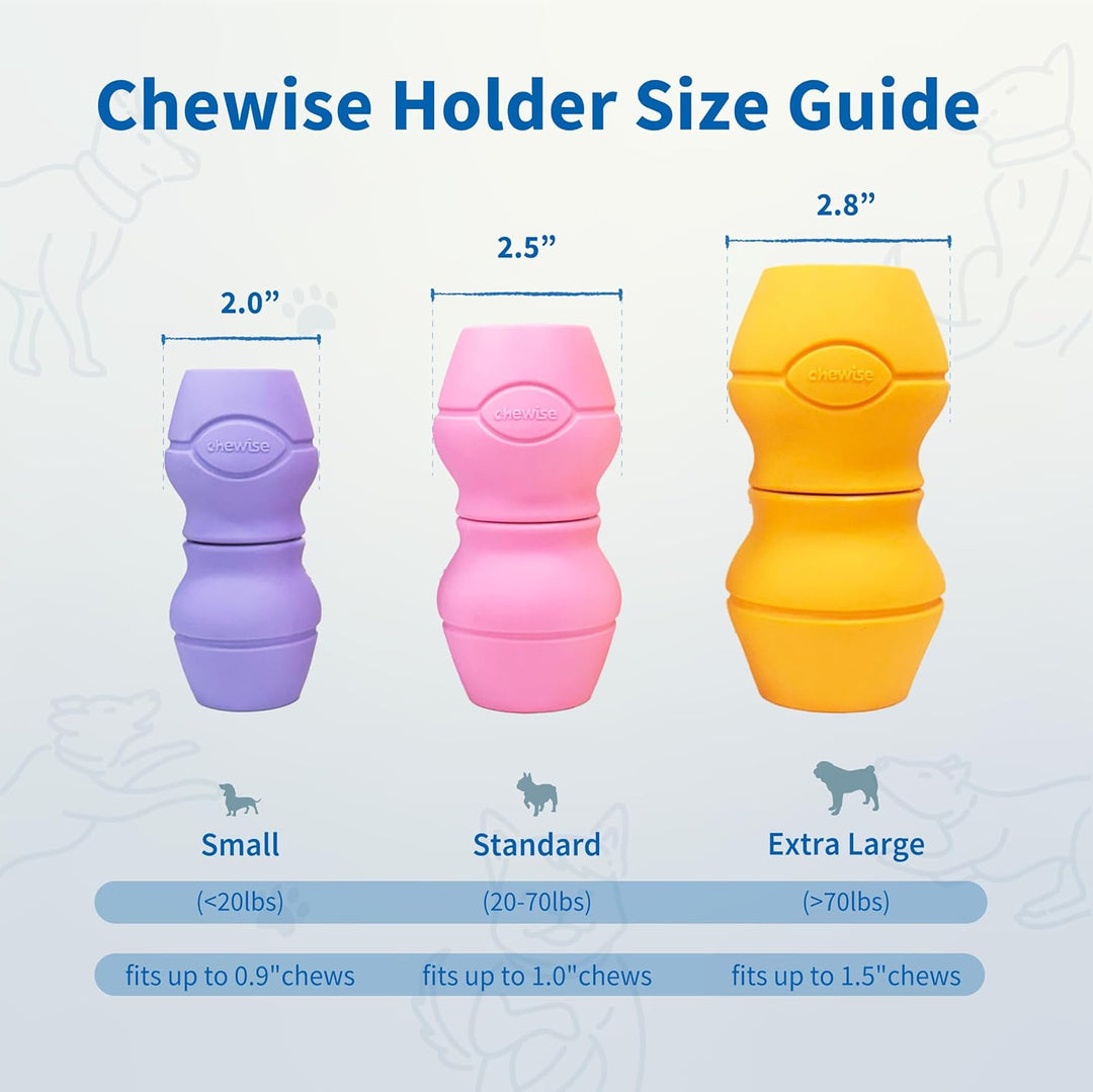 PetClan Chewise Bully Stick Halter – Sicherheit & Robustes Design, BPA-frei, Sicherer Ochsenziemer-H