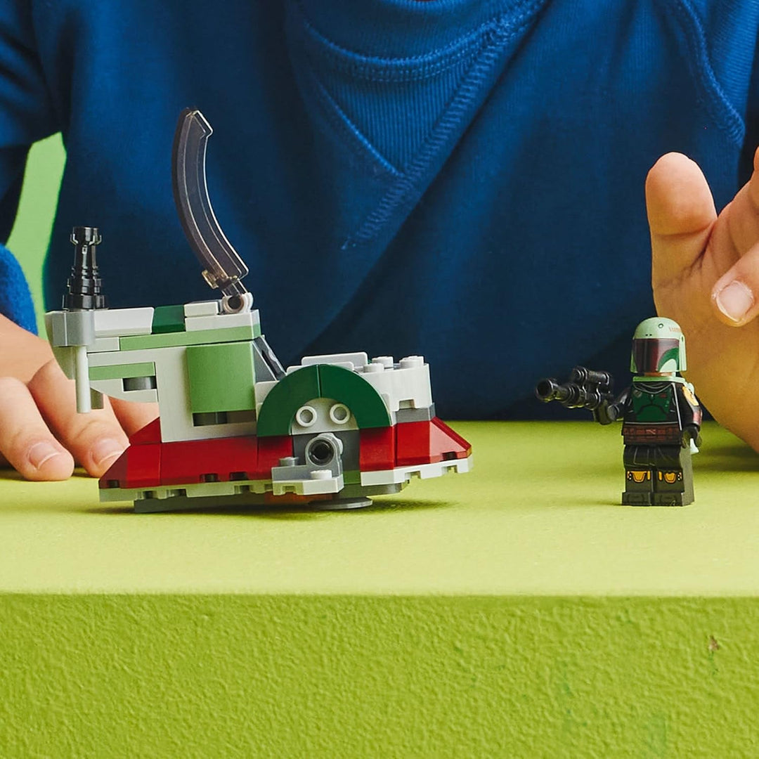 LEGO Star Wars Boba Fett's Starship Microfighter 75344 - Bauspielzeug Fahrzeug mit verstellbaren Flü