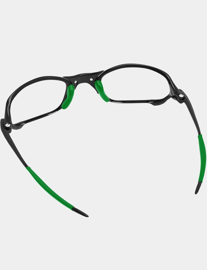 PapaViva Ersatzlinsen & Gummi-Kits für for Oakley Jawbone Vented Dark Green, Dark Green