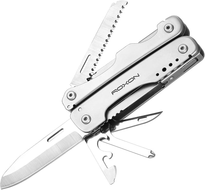 ROXON S803 Flash Multitool Zange Survival Tool Multi Tool mit Feuerstange, Outdoor Essential
