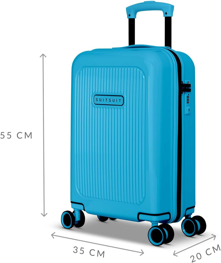 SUITSUIT Handgepäck Koffer mit 4 Rollen 55 x 35 x 20 cm - Hartschalen Kabinentrolley mit TSA-Schloss