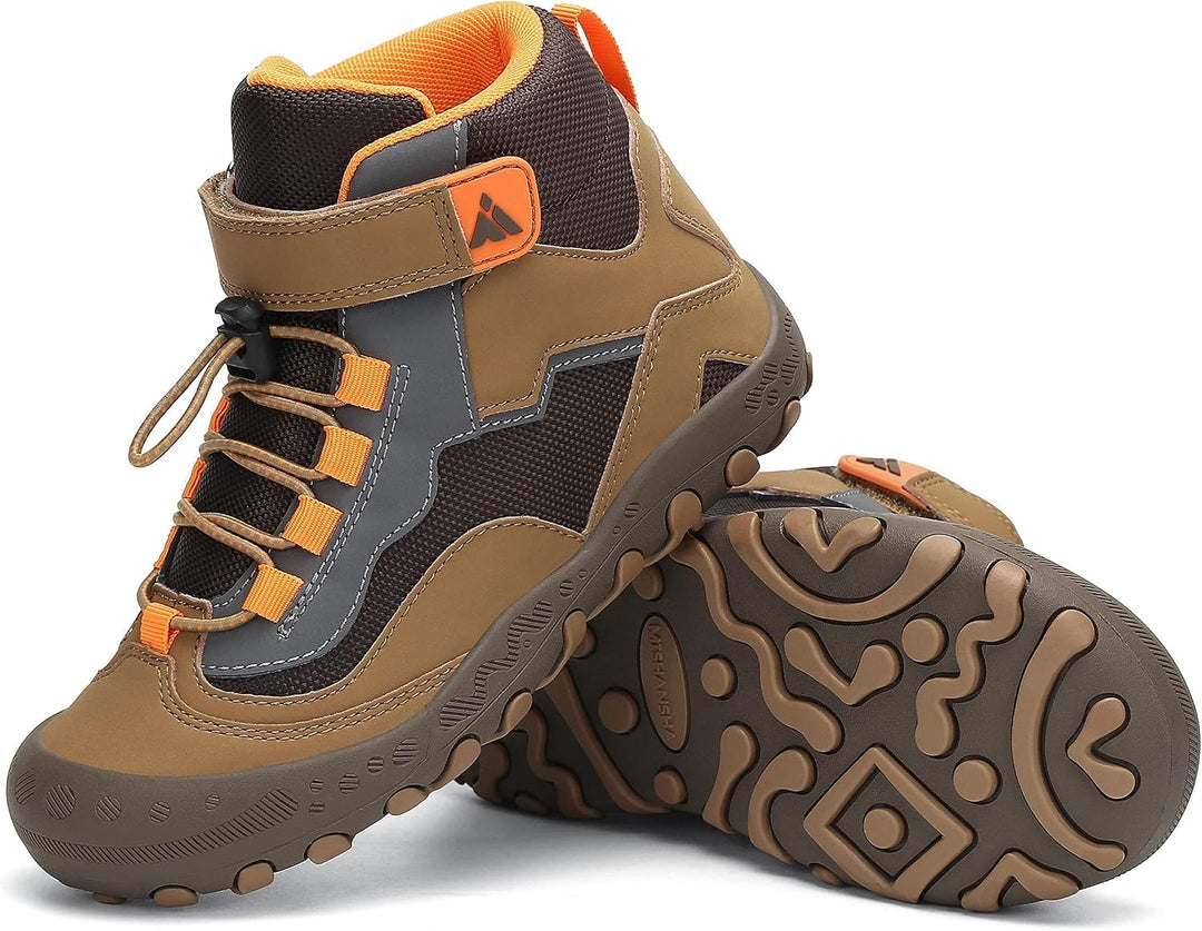 Mishansha Kinder Wanderschuhe rutschfest Leicht Trekking Wanderstiefel für Jungen Mädchen Gr.24-38 B