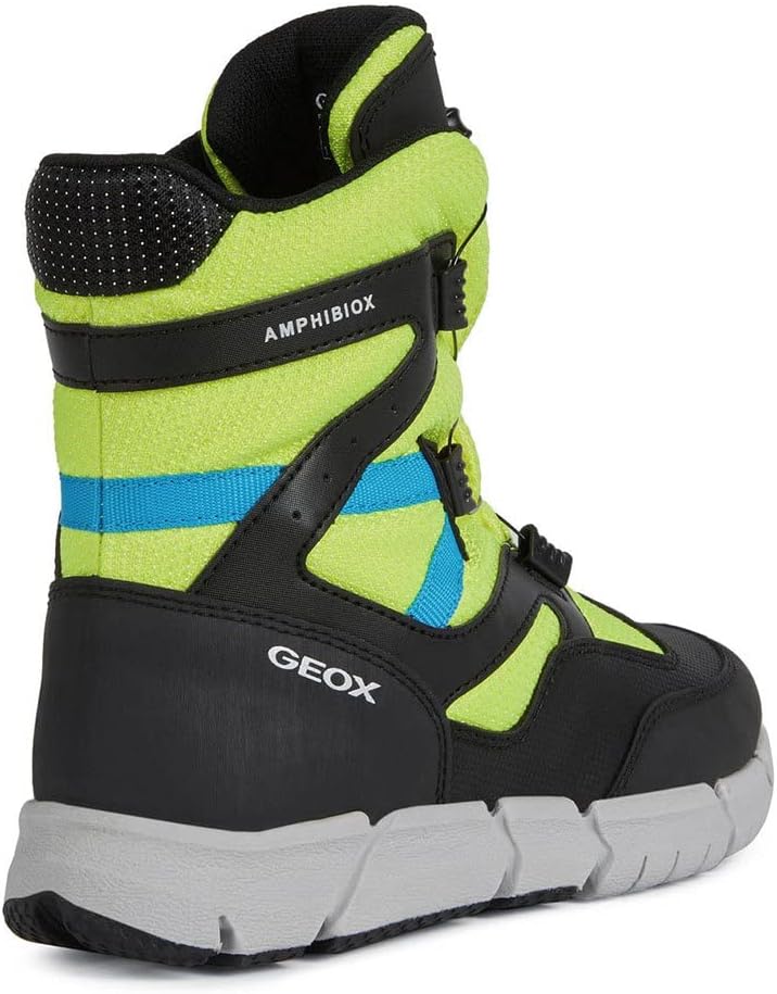 Geox Jungen J Flexyper Boy B AbxAnkle Boot 30 EU Fluo Yellow Black, 30 EU Fluo Yellow Black