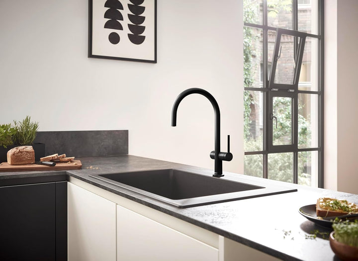 hansgrohe Küchenarmatur mit Geräteabsperrventil Talis M54, Wasserhahn Küche mit Auslauf Höhe 220 mm,