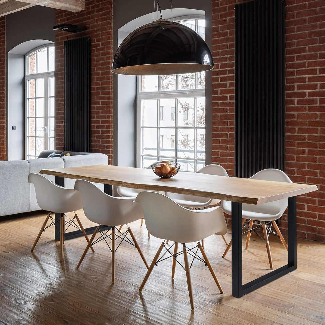 Relaxdays Tischkufen 2er Set, BxH: 100x72 cm, Metall Tischbeine Schreibtisch, Esstisch, Couchtisch,