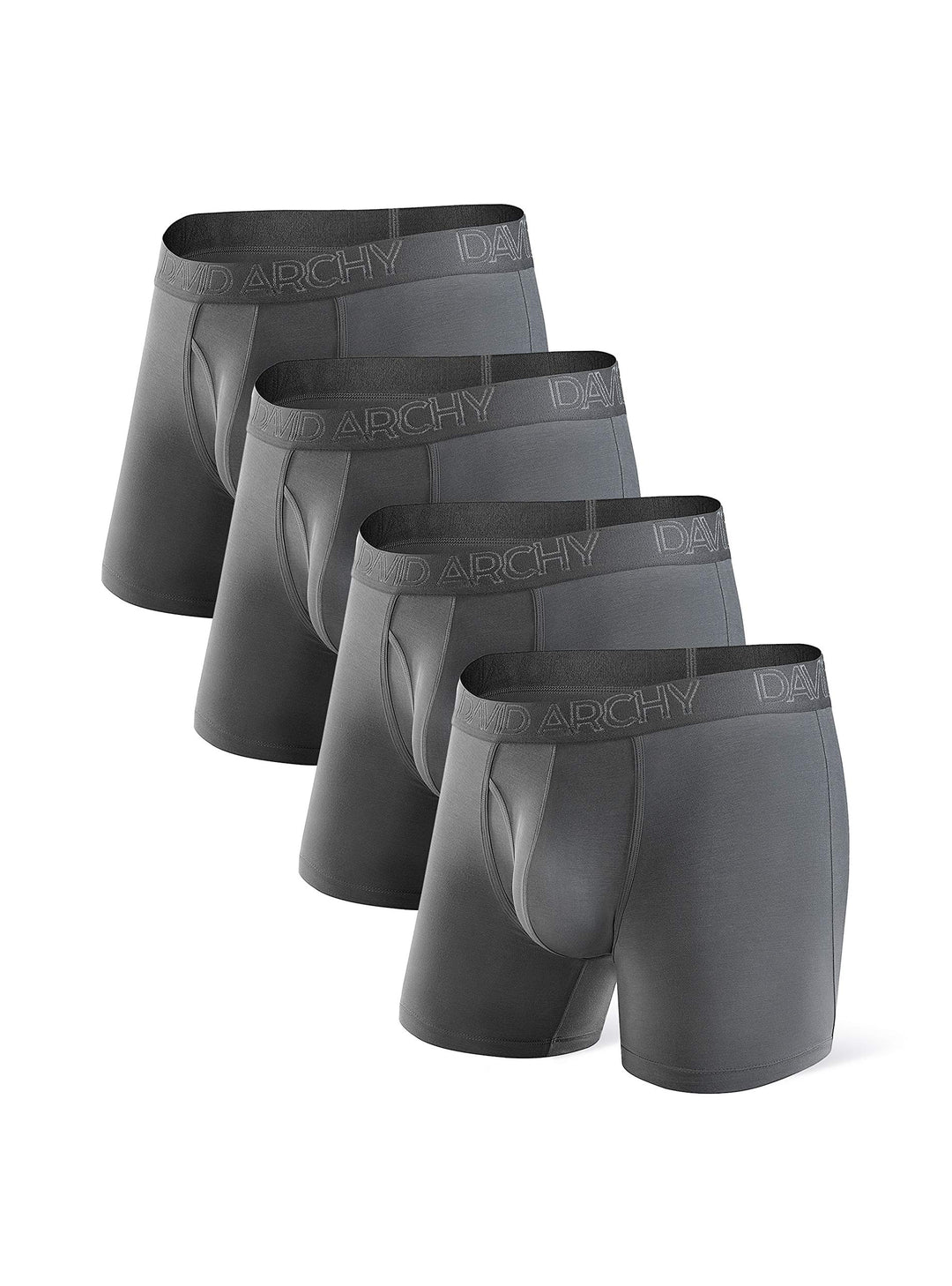 DAVID ARCHY Bambus Boxershorts Herren Unterhosen Männer Boxershorts, Weich, Hautfreundlich und Luftd
