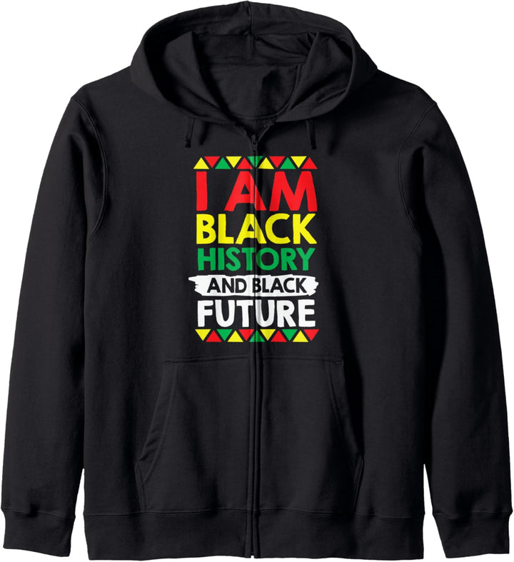 I Am Black History and Black Future African American Kapuzenjacke