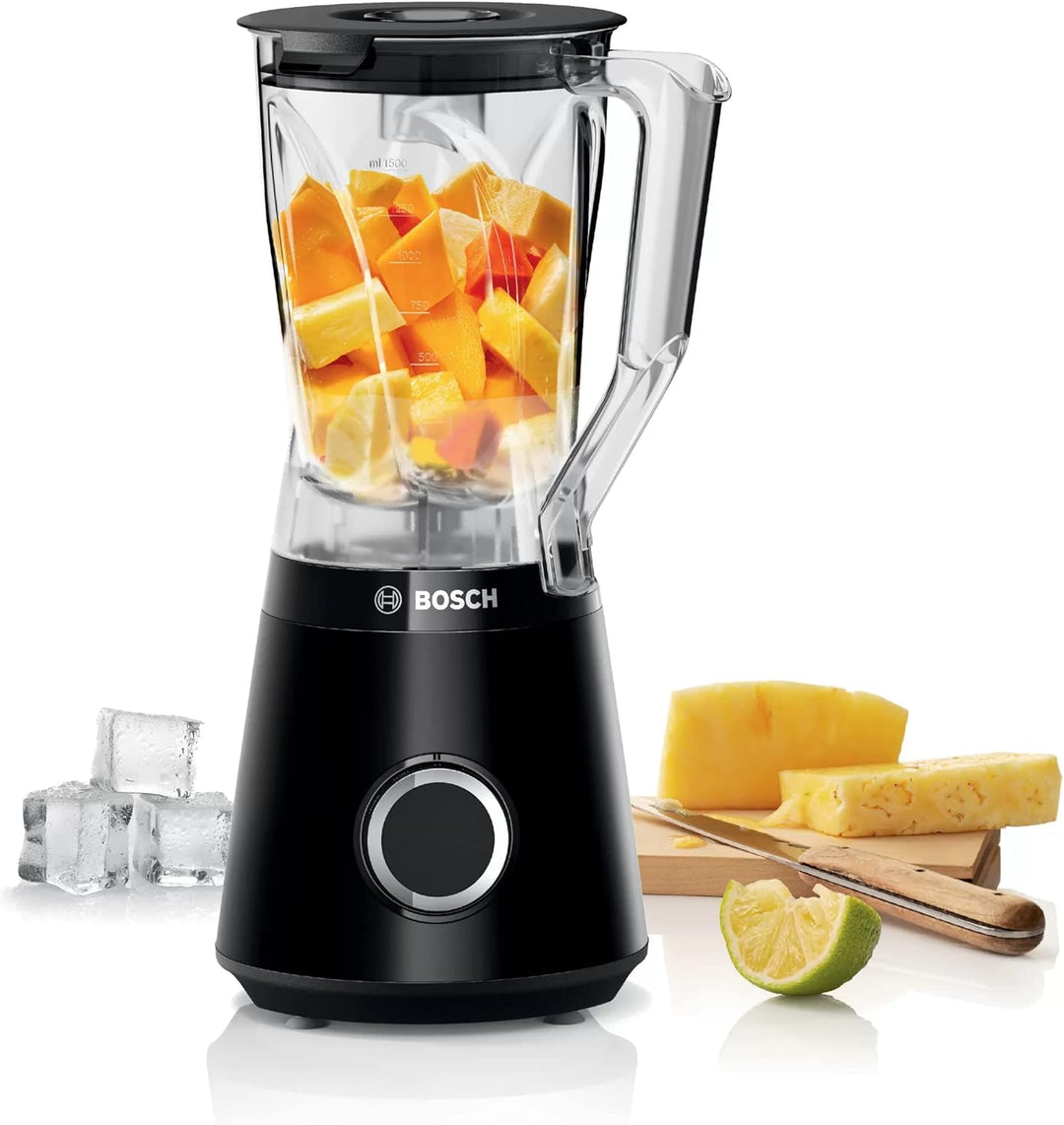 Bosch Standmixer VitaPower Serie 4 MMB6141B, Edelstahl-Klingen Made in Germany, 1,5l 1200 W, schwarz
