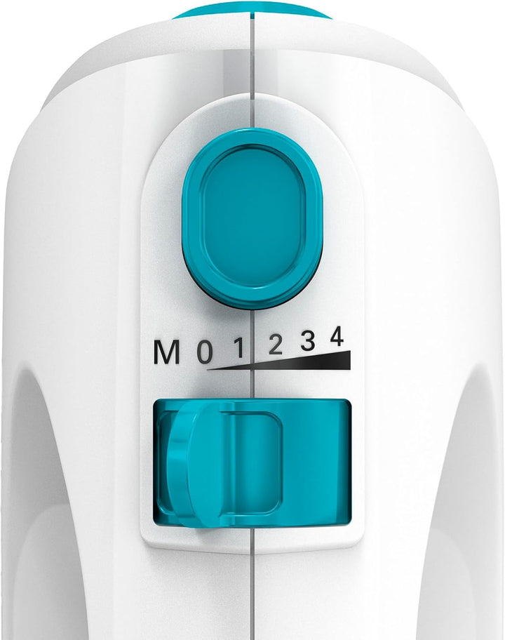 Bosch Handrührer MFQ2210D, Handrührgerät, 2 Rührbesen, 2 Edelstahl-Knethaken,spülmaschinengeeignet,