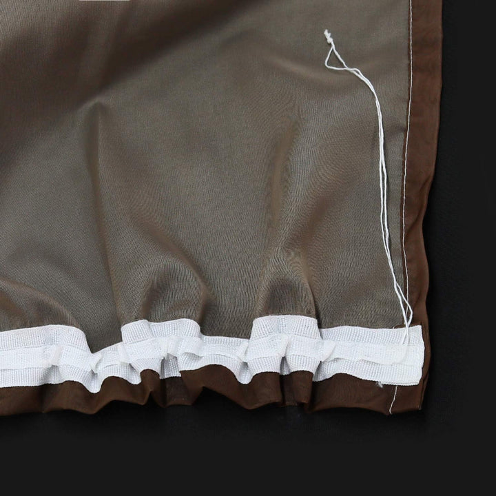 HongYa 2er-Pack Farbverlauf Gardinen Transparenter Voile Vorhänge Schals mit Kräuselband H/B 245/140