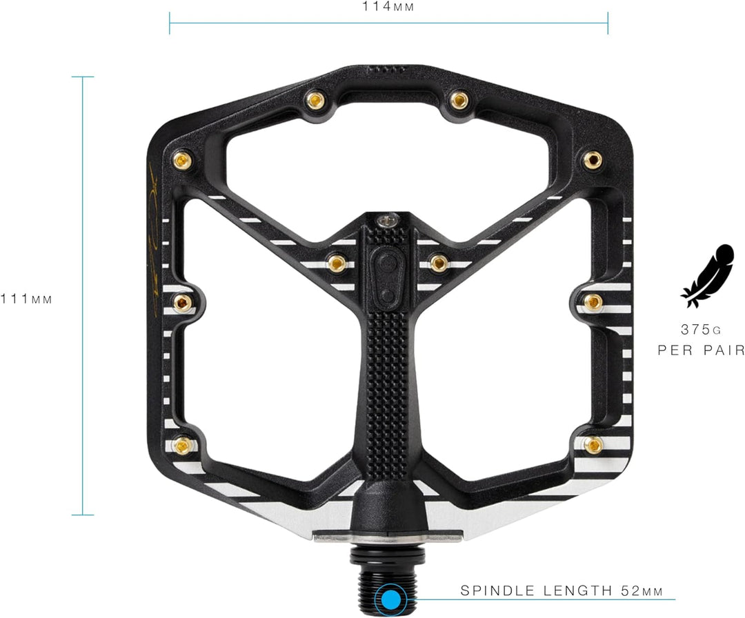 CRANKBROTHERS Stamp-1 Pedale Dunkelgrünes Grün L Stempel 7, Dunkelgrünes Grün L Stempel 7