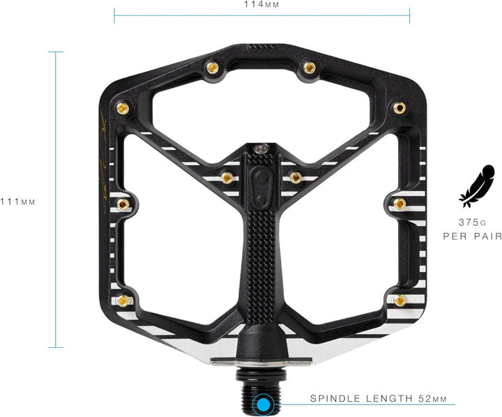 CRANKBROTHERS Stamp-1 Pedale Dunkelgrünes Grün L Stempel 7, Dunkelgrünes Grün L Stempel 7