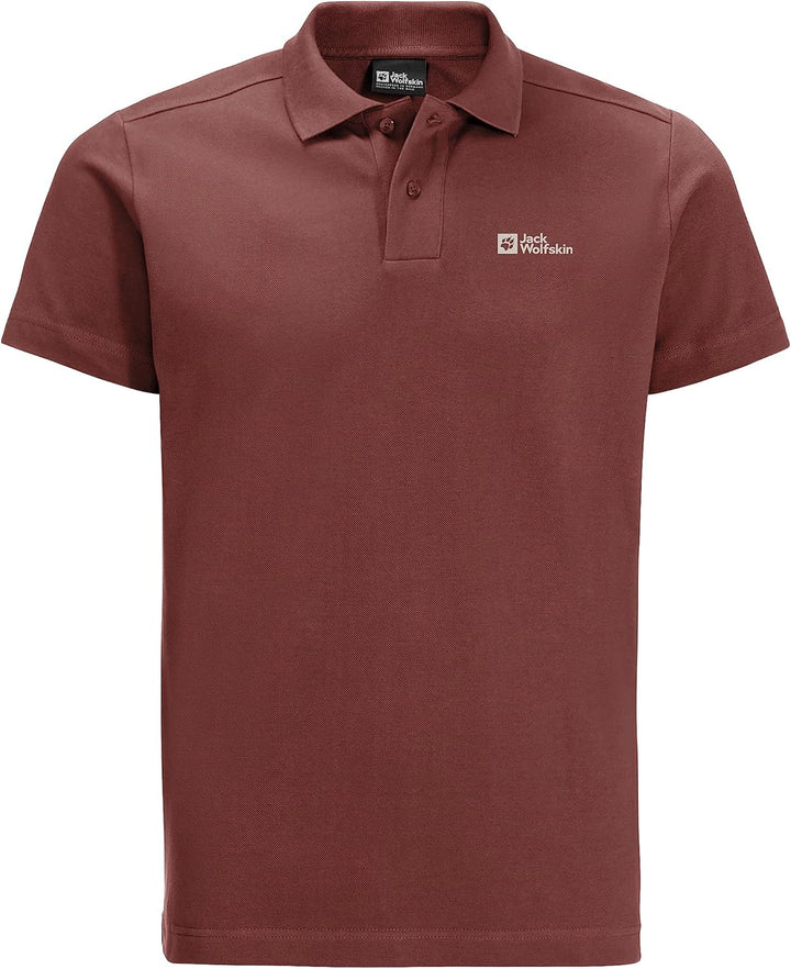 Jack Wolfskin Herren Essential M Polo, Barn Red