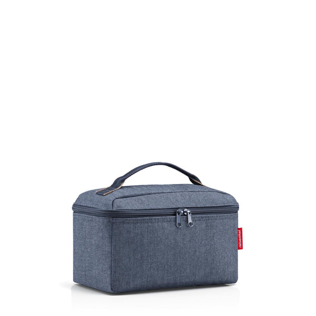 reisenthel beautycase Herringbone Dark Blue - quadratischer Kulturbeutel, Gepäckorganisator, Kosmeti