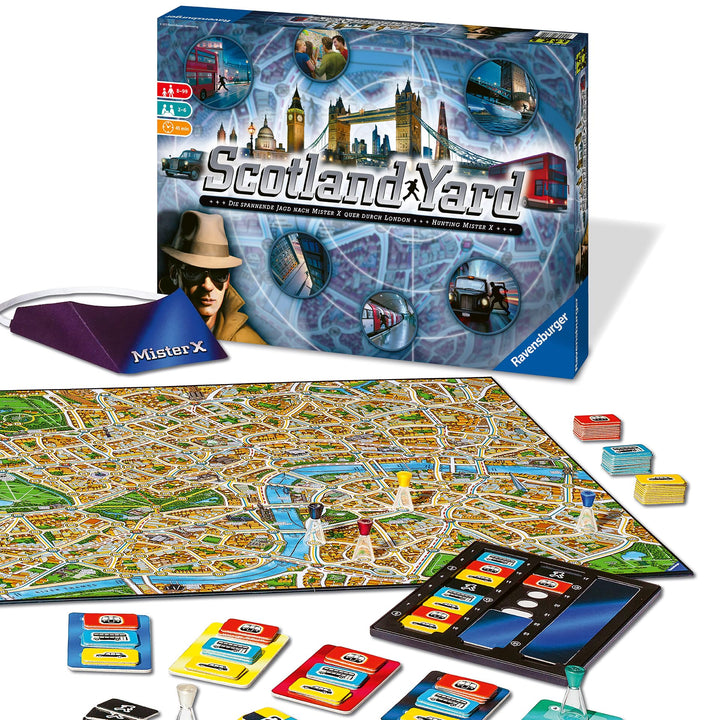 Ravensburger Gesellschaftsspiel 26601 - Scotland Yard - Familienspiel, Brettspiel für Kinder und Erw