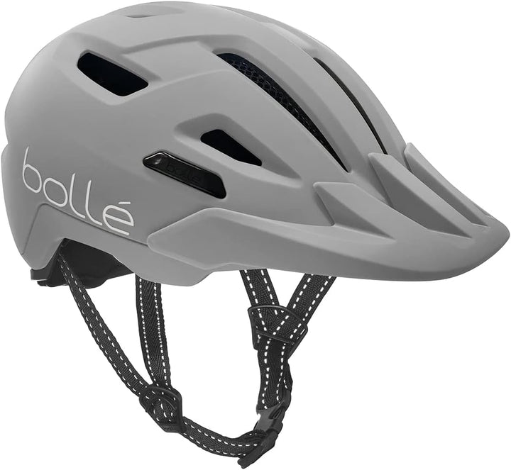 Bollé - STANCE CROSS, Bike helmet, Urban bike helmet, Mountainbike helmet, Visor helmet Grey S, Grey