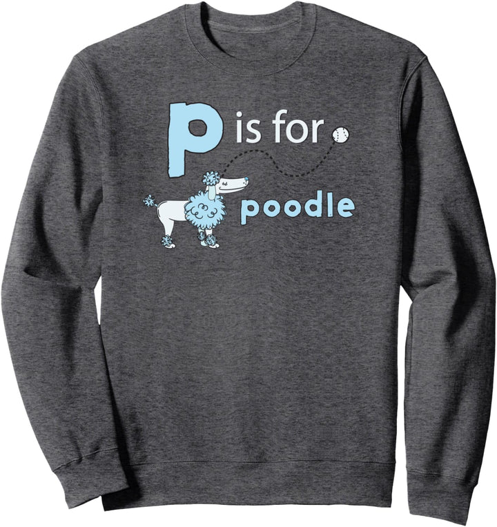 P ist für Pudel Tennisball Vintage Design Sweatshirt