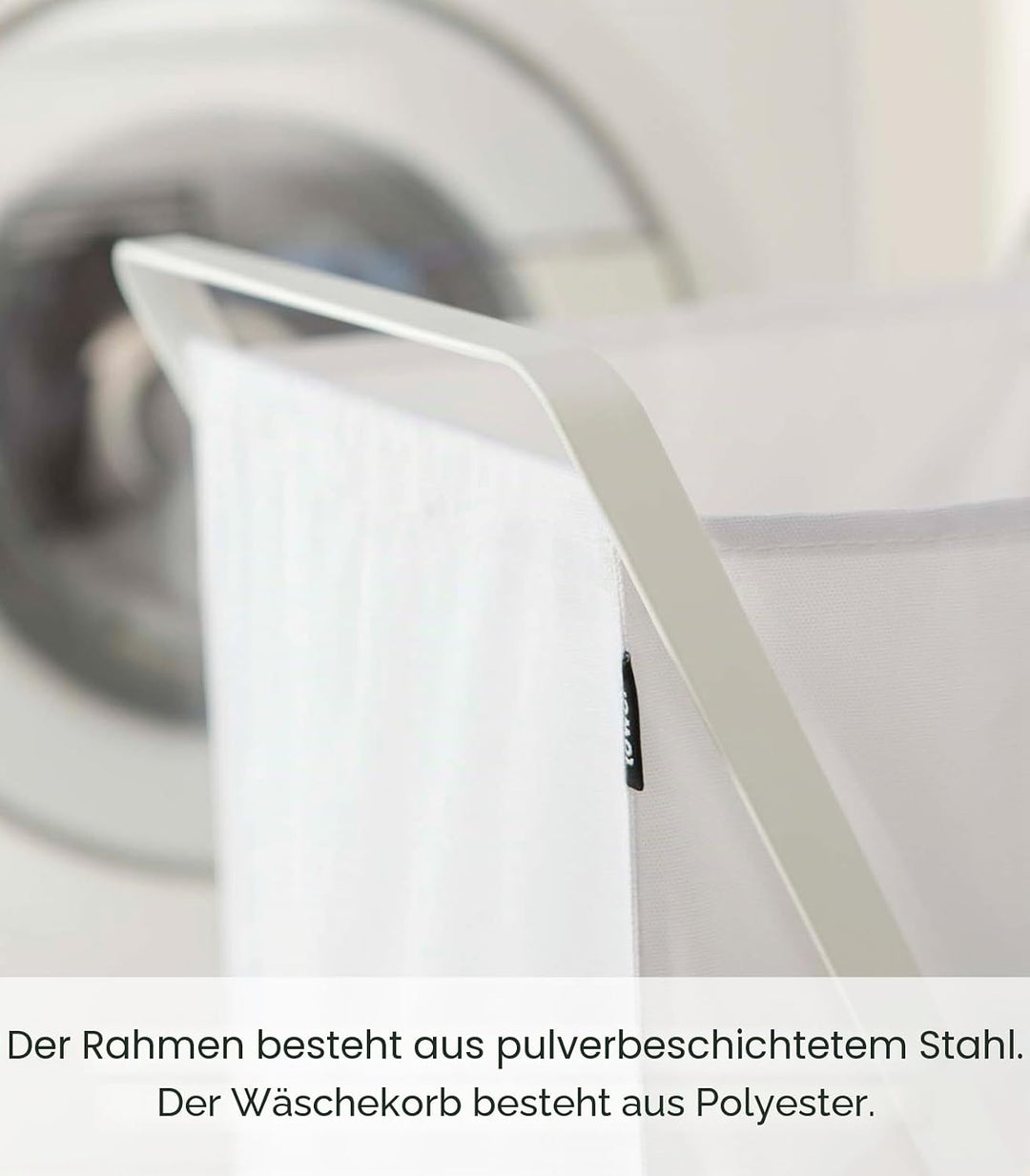 Laundry Basket - Tower - white Weiss, Weiss