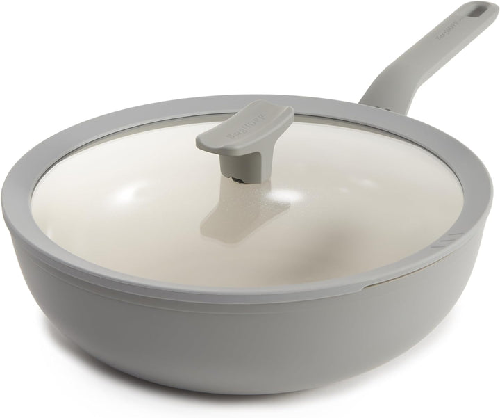 Berghoff Leo Antihaft Wok mit Deckel Balance Moonmist 28cm