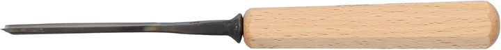 STUBAI Stemmeisen Stechbeitel Serie 52 - Form 5 | Gerades Hohleisen - 16 mm, mit Holzgriff, zum Vors