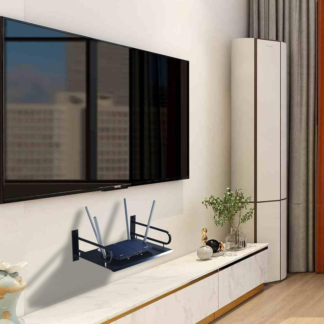 HNVNER Regal Wand für Beamer,HiFi Rack Aluminium,TV Zubehör Wandhalterung,Multimedia Wandregal für D