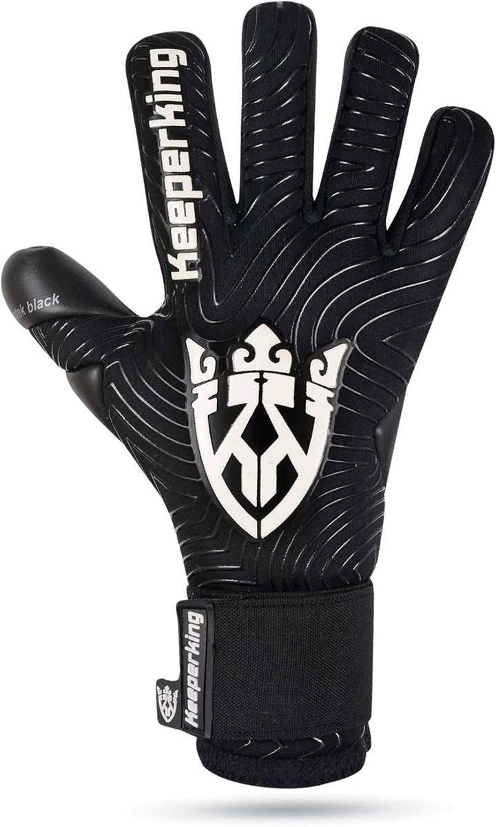 Keeperking Torwarthandschuhe für Erwachsene Fussballhandschuhe Herren Innennaht Profi Premier Grip 4