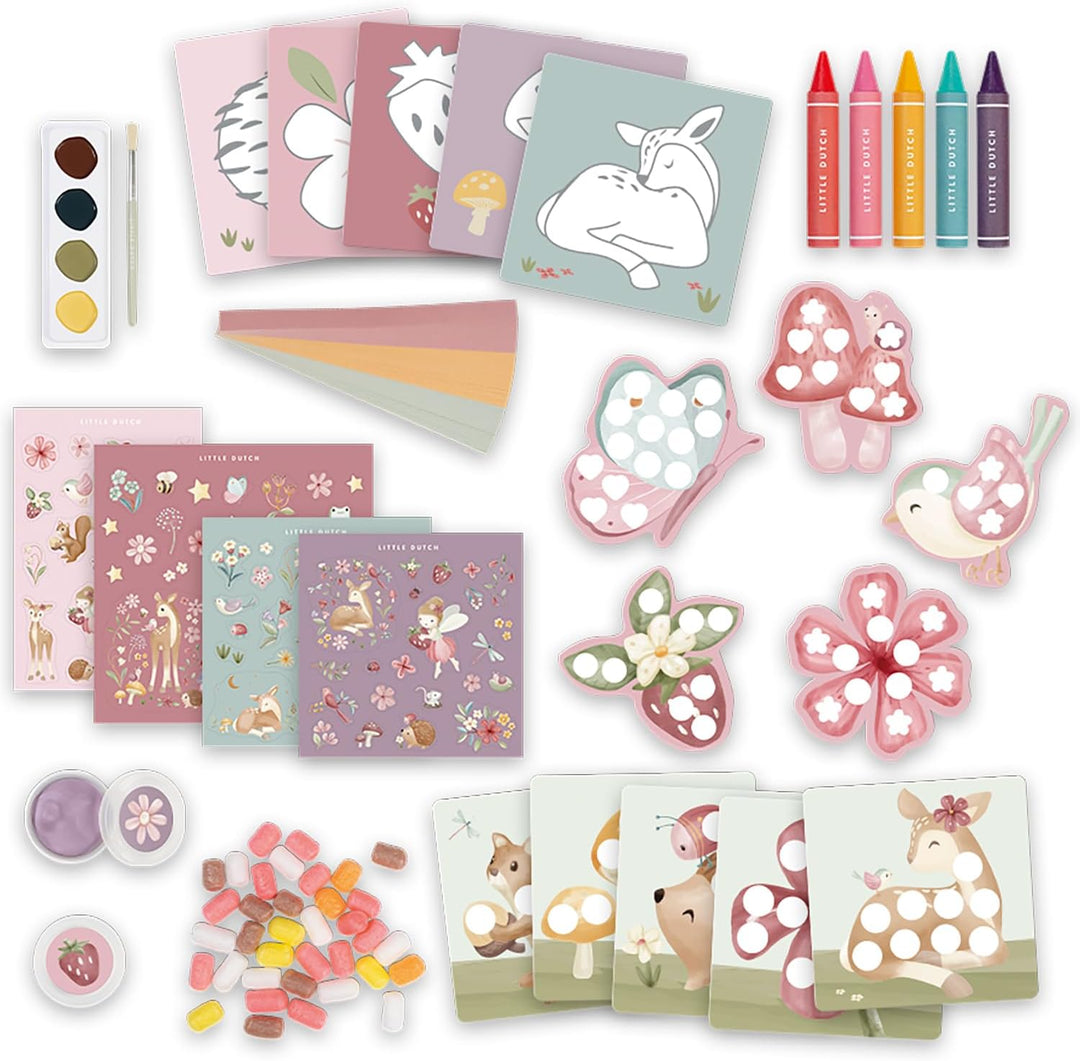 Little Dutch Bastelset Kreativitätsbox XL zum Malen, Kleben und Gestalten für Kinder - Fairy Garden