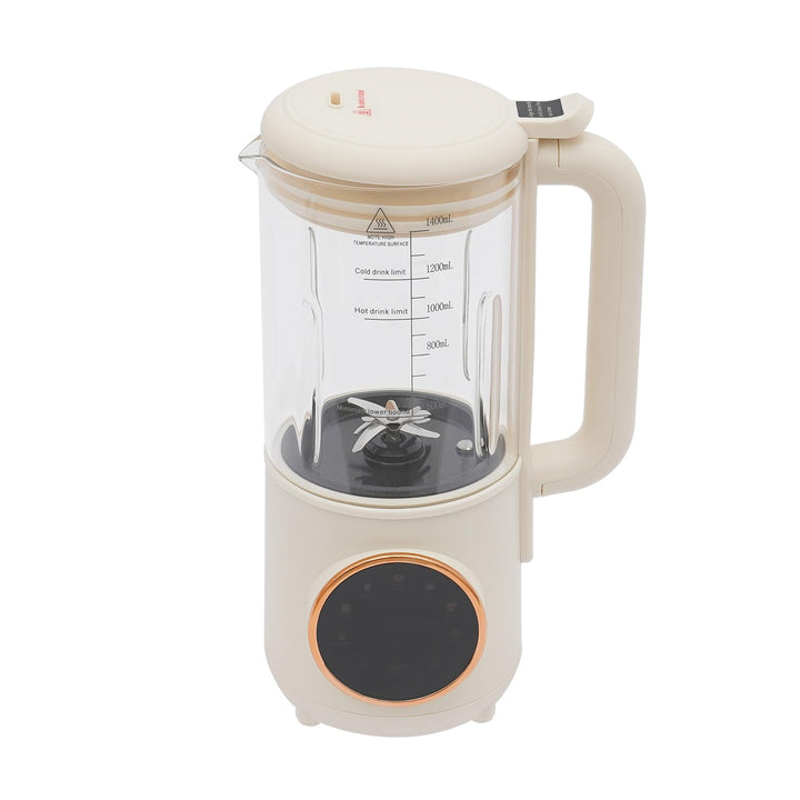 600-W-Vollautomatischer Sojamilchbereiter, 1,4-l-Nussmilchbereiter, Touchscreen-Entsafter mit LED-An