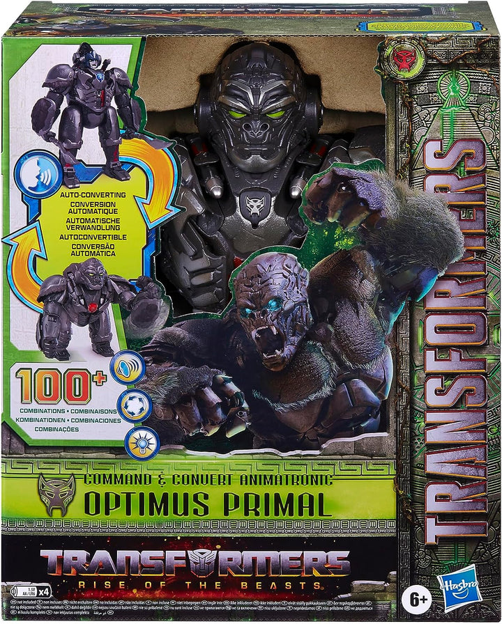 Transformers: Aufstieg der Bestien Command & Convert Optimus Primal, 31,5 cm grosses elektronisches