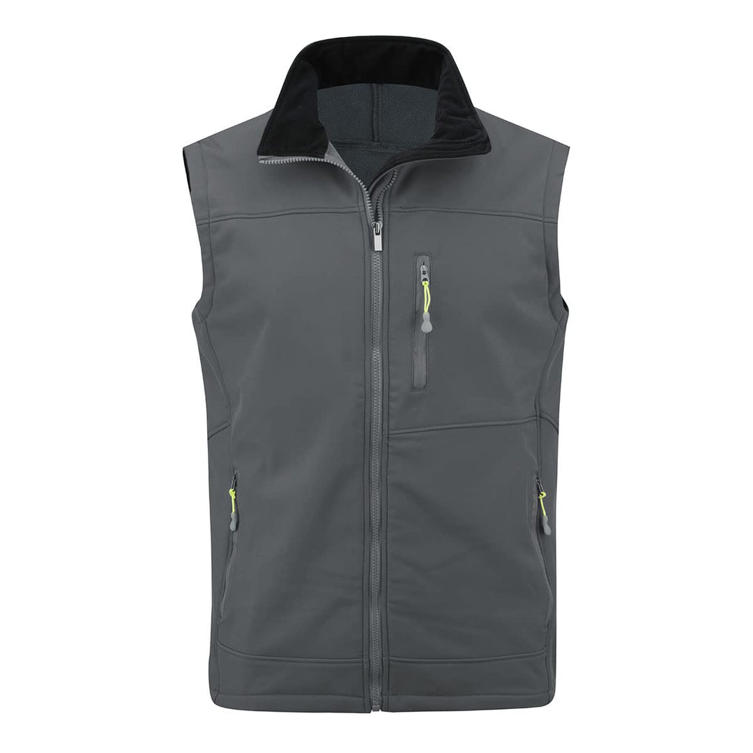 YOUTHUP Weste Herren Wasserdichte Softshellweste Outdoor Leichte Winddichte Fleece Herrenweste Ärmel