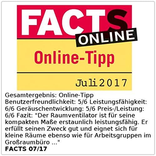 Sichler Haushaltsgeräte Raumlüfter: Digitaler 3D-Robo-Raumventilator & Luftzirkulator, 45 Watt, Ø 21