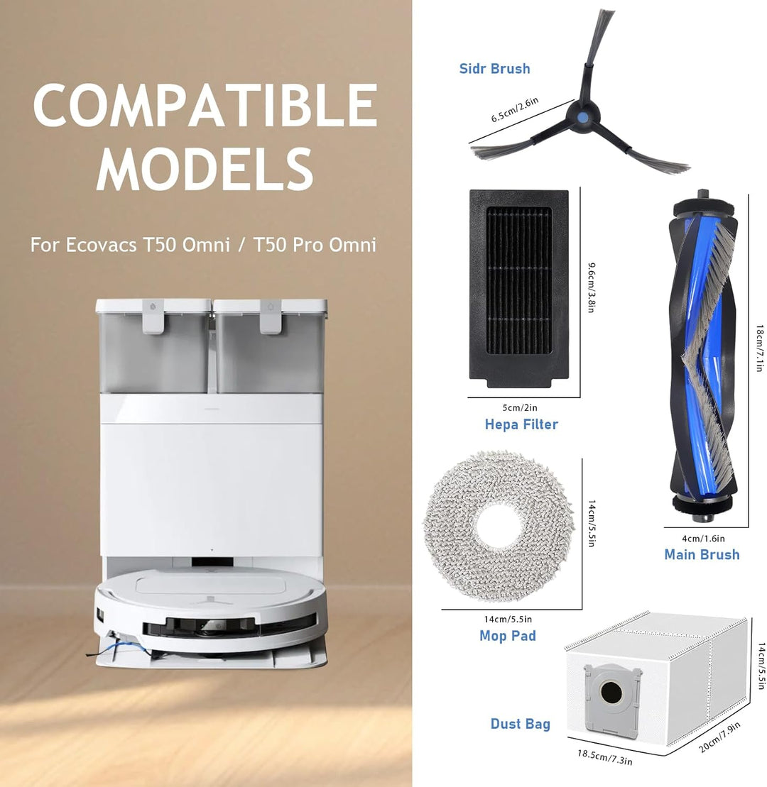 Accessoirekit Voor De Ecovacs Deebot T50 Pro Omni / T50 Omni T50 Omni Robotstofzuiger~p202753043 Accessoirekit Voor De Ecovacs Deebot T50 Pro Omni / T50 Omni T50 Omni Robotstofzuiger~p202753043