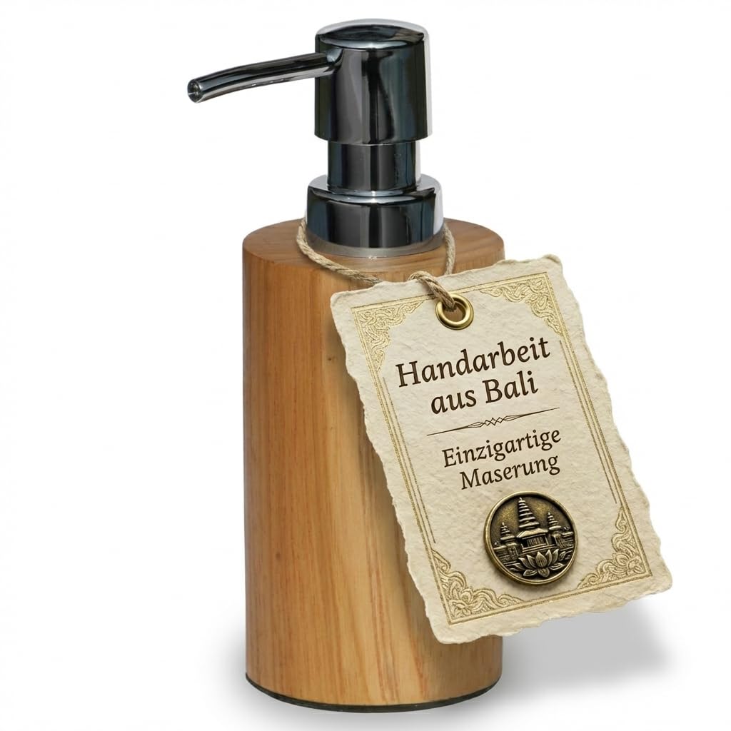 Schöner Holz SEIFENSPENDER Bad Badezimmer Seife09