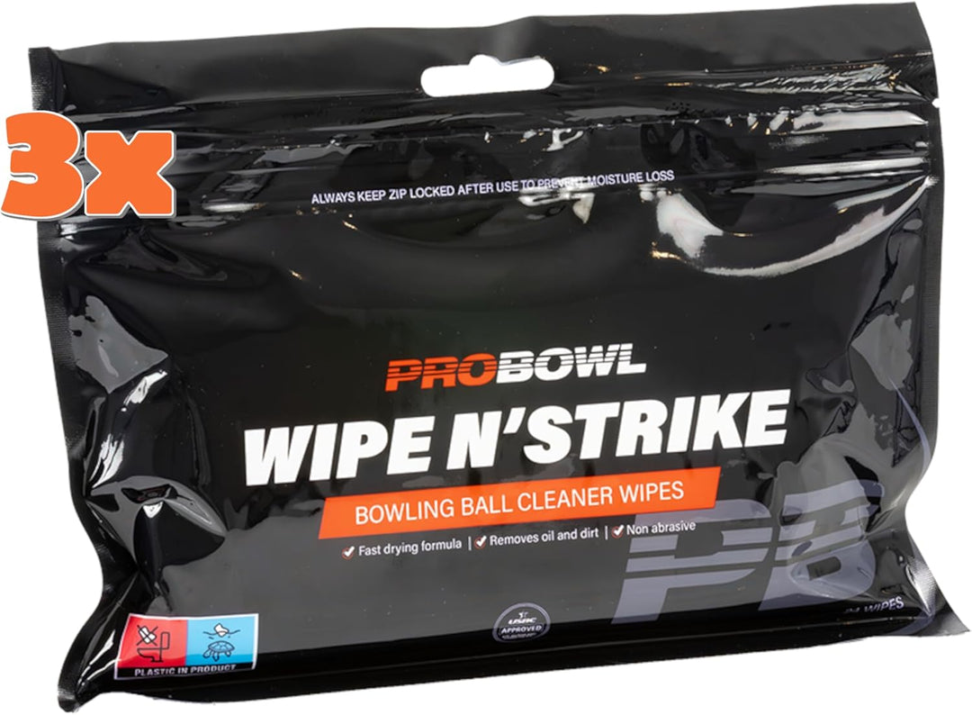 EMAX | Pro Bowl - Wipe n'Strike | Bowling Ball Reiniger | Reinigungstücher für Bowlingkugeln | Bowli