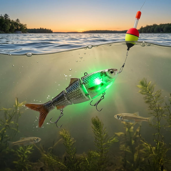RiToEasysports Roboter-Schwimmköder, Roboter-Schwimmköder, Wiederaufladbarer Elektrischer Fischköder