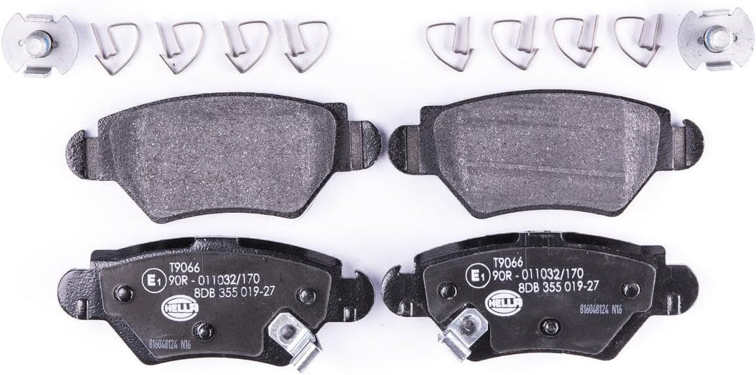 HELLA PAGID 8DB 355 019-271 Bremsbelagsatz - T9066 - Dicke/Stärke: 16.9mm - Bremssystem: Bosch - mit
