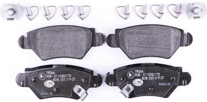 HELLA PAGID 8DB 355 019-271 Bremsbelagsatz - T9066 - Dicke/Stärke: 16.9mm - Bremssystem: Bosch - mit