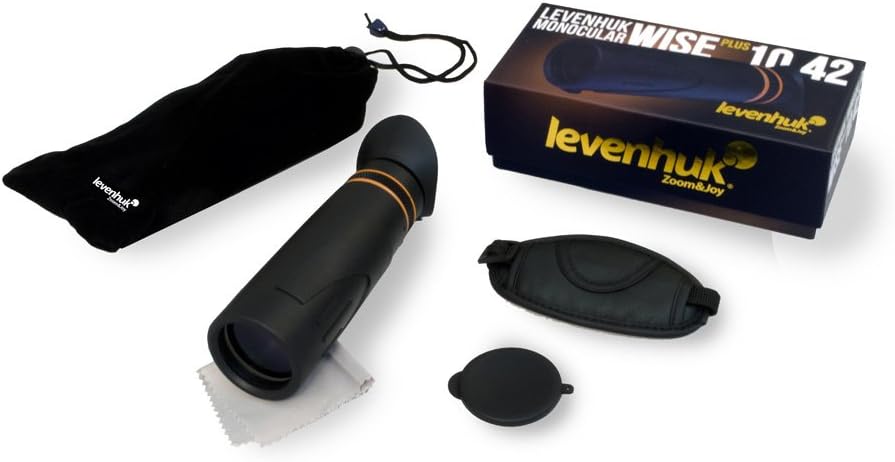 Levenhuk Wise Plus 10x42 Wasserdichtes Fernrohr für Kinder und Erwachsene mit Vollständig Mehrfach V