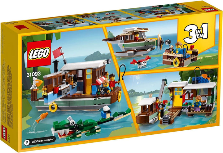 LEGO Creator 3in1 Riverside Houseboat 31093 Building Kit , New 2019 (396 Piece)