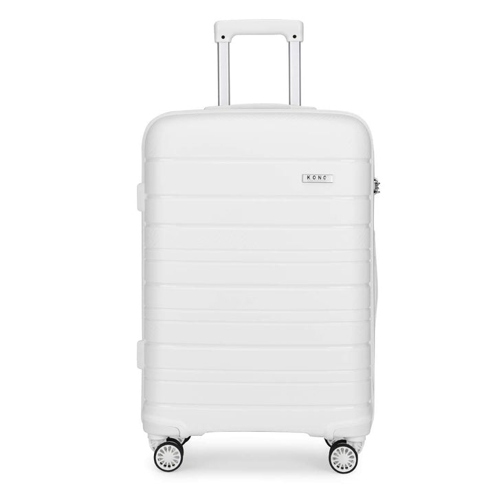 KONO Zwillingsrollen Reisekoffer TSA-Schloss 65cm Trolley Koffer Polypropylen Hartschale Rollkoffer 
