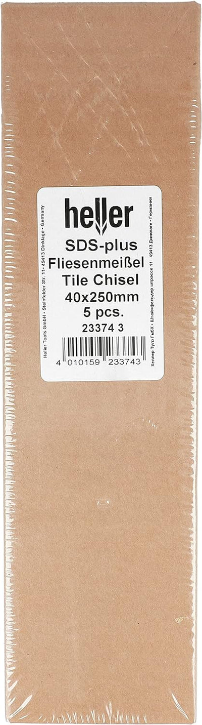 Heller Tools 2011 Fliesenmeissel Set, sds plus fliesenmeissel, 250 mm, set 5 Stk. 40 x 250 mm, flies