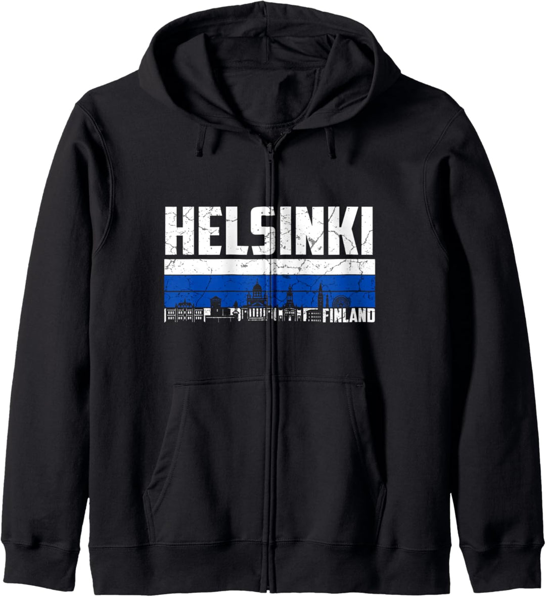 Mein Helsinki Skyline Heimat Stadt Souvenir Kapuzenjacke