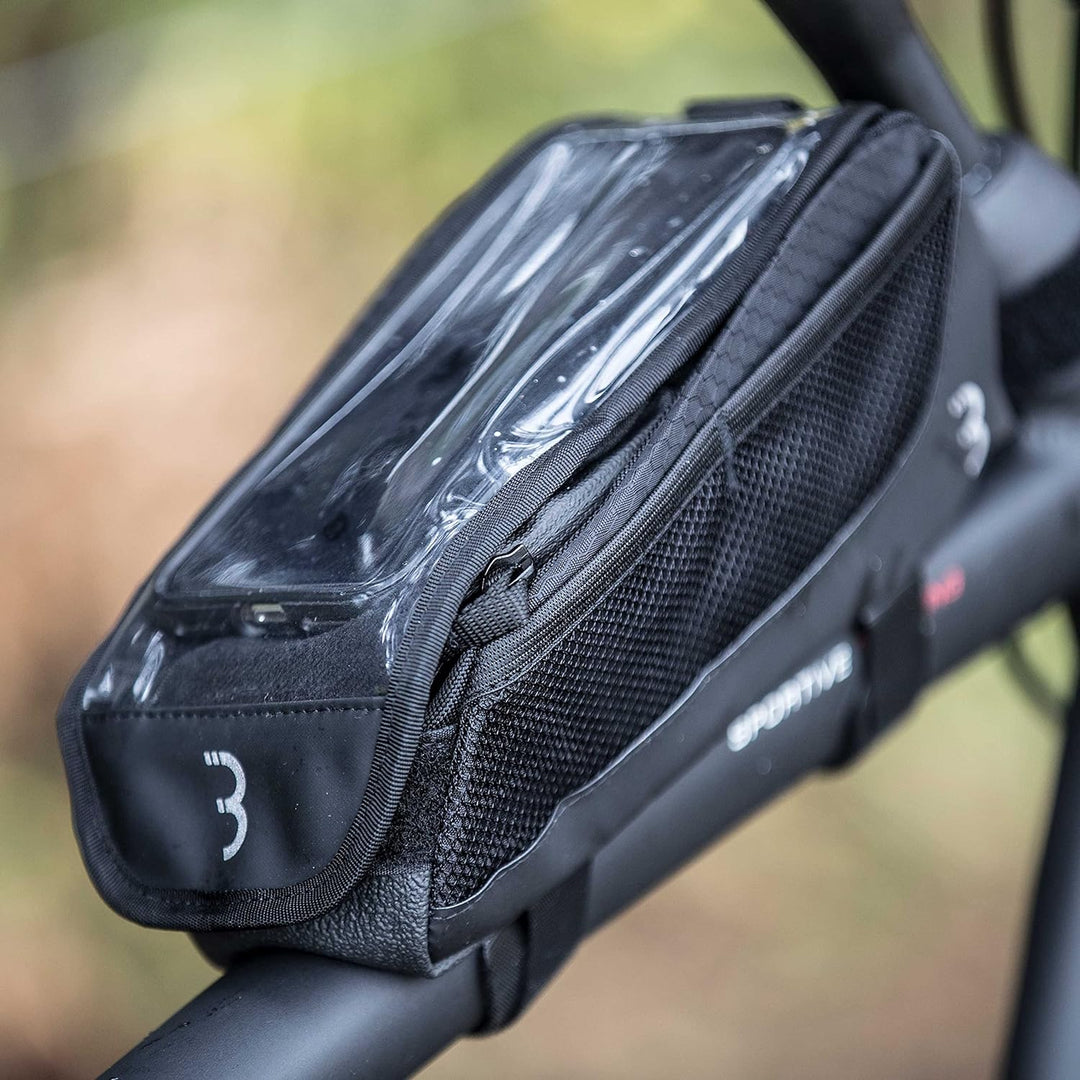 BBB Cycling Fahrradtasche TopTank | Rahmentasche Integrierter Touchfähiger Smartphone-Hülle | Oberro