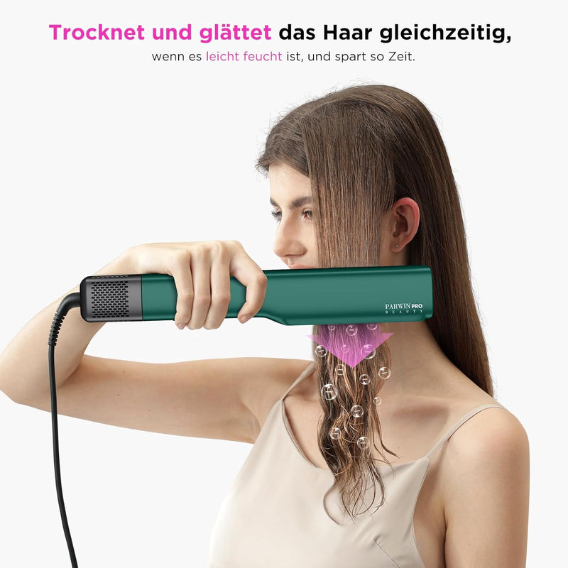 Air Glätteisen, PARWIN PRO BEAUTY Hair Airstyler - Nass bis Trocken, Ohne Heizplatten, Ohne Hitzesch