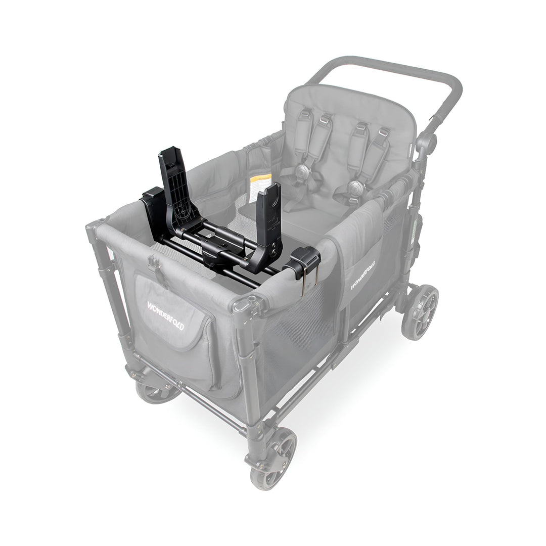 WonderFold KinderVan W2 Serie Autositz-Adapter: Sichere Befestigung der Babyschale für Baby und ein