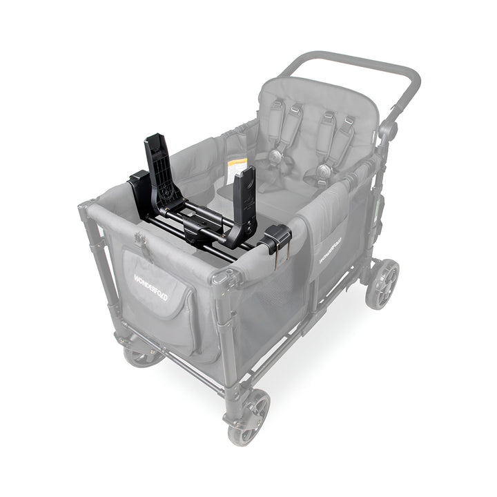 WonderFold KinderVan W2 Serie Autositz-Adapter: Sichere Befestigung der Babyschale für Baby und ein