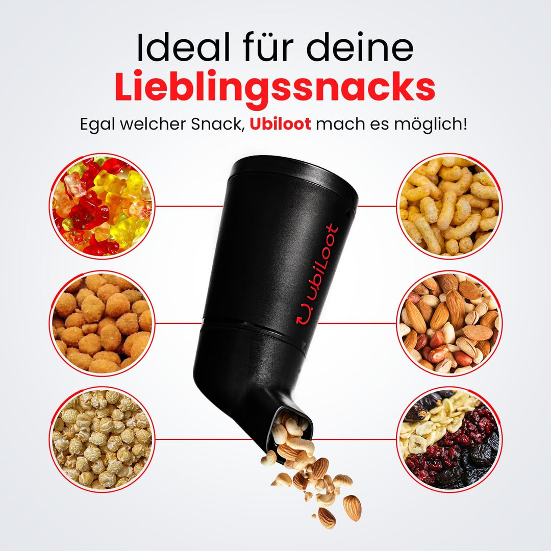 Innovativer Snackspender für saubere Hände & Equipment [485ml] - Ideal für Gaming, Büro & Freizeit -