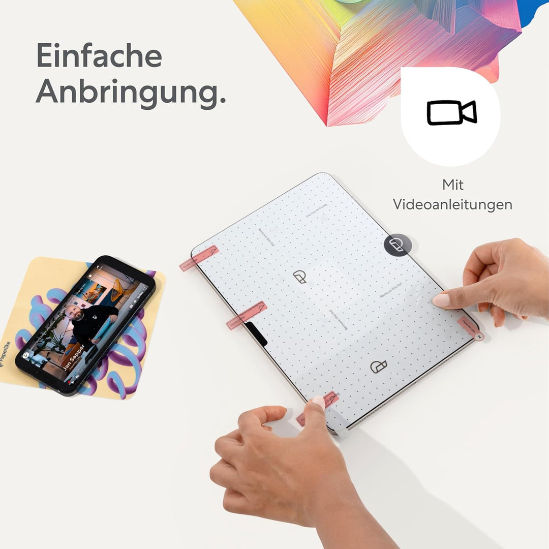 Paperlike 2.1 (2 Stück) für iPad Air 11" (2024) - Transparente Folie zum Schreiben und Zeichnen wie