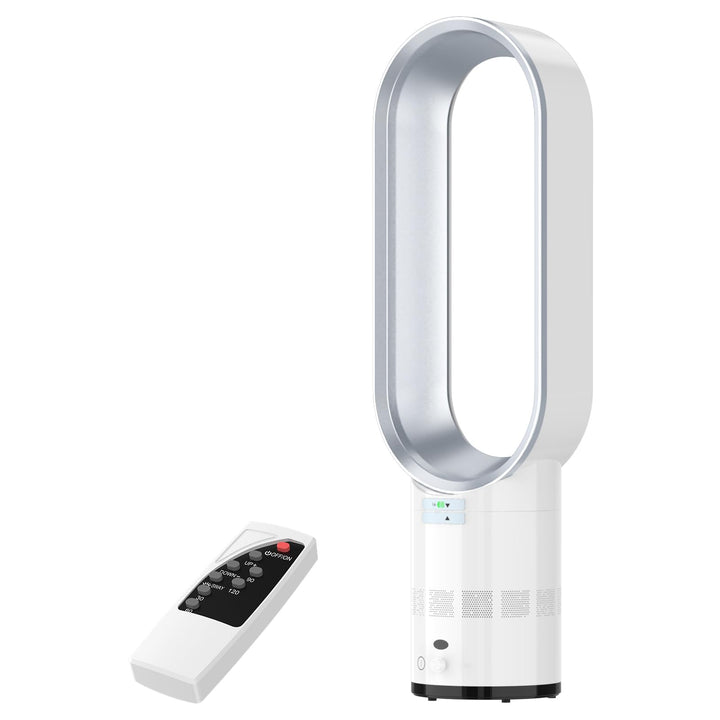 Rotorloser Ventilator,mit Fernbedienung, LED Display, 10 Geschwindigkeiten,Turmventilator sehr leise